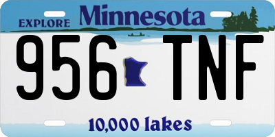 MN license plate 956TNF