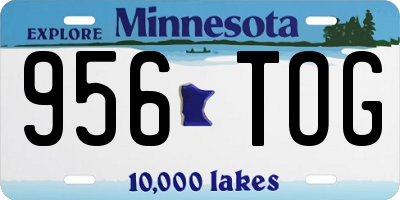 MN license plate 956TOG