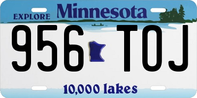MN license plate 956TOJ