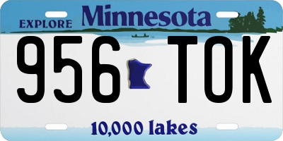 MN license plate 956TOK