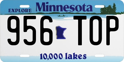 MN license plate 956TOP