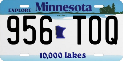 MN license plate 956TOQ