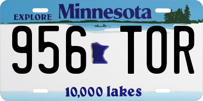 MN license plate 956TOR