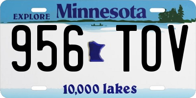 MN license plate 956TOV