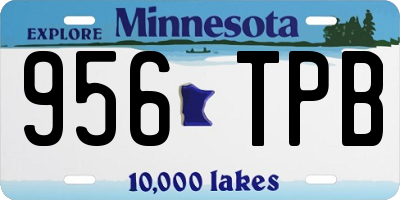 MN license plate 956TPB