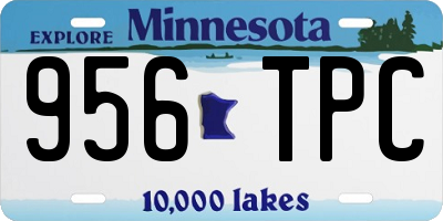 MN license plate 956TPC