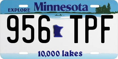 MN license plate 956TPF