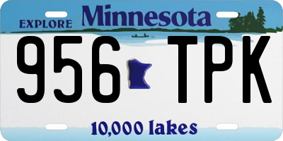 MN license plate 956TPK