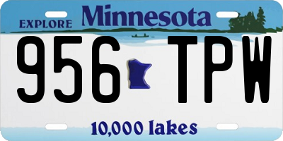 MN license plate 956TPW