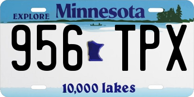 MN license plate 956TPX