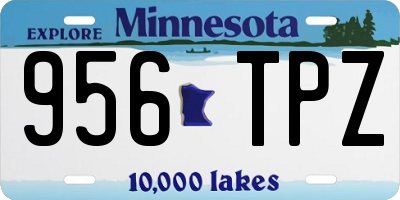 MN license plate 956TPZ