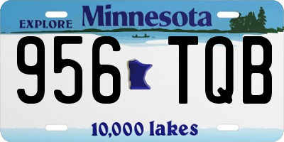 MN license plate 956TQB