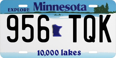 MN license plate 956TQK