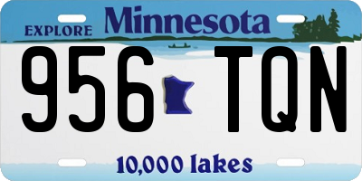 MN license plate 956TQN
