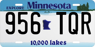 MN license plate 956TQR