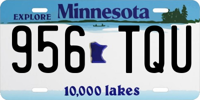 MN license plate 956TQU