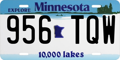 MN license plate 956TQW