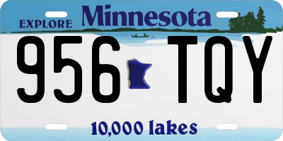 MN license plate 956TQY