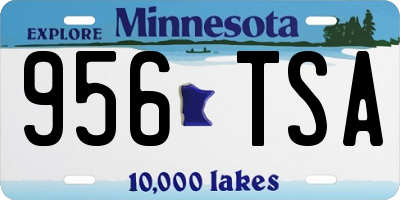 MN license plate 956TSA