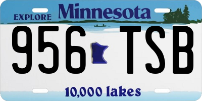 MN license plate 956TSB