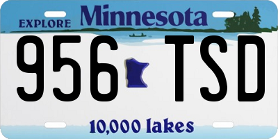 MN license plate 956TSD