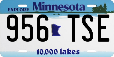 MN license plate 956TSE