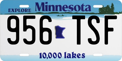 MN license plate 956TSF