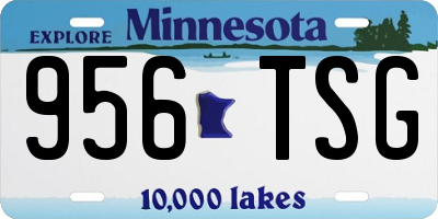 MN license plate 956TSG