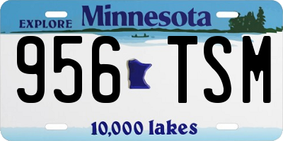 MN license plate 956TSM