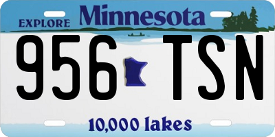 MN license plate 956TSN