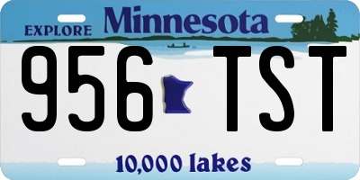 MN license plate 956TST