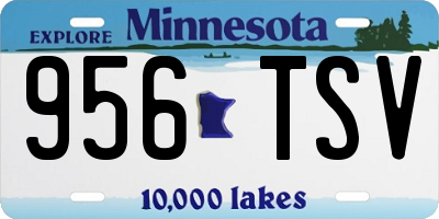 MN license plate 956TSV