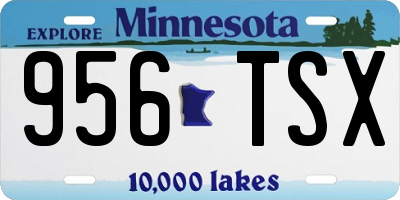 MN license plate 956TSX