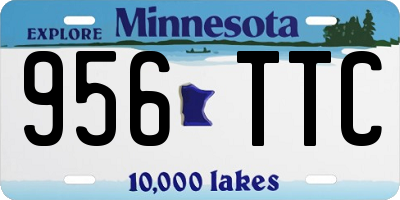MN license plate 956TTC