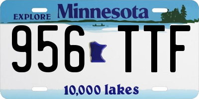 MN license plate 956TTF