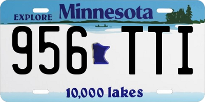 MN license plate 956TTI
