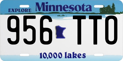 MN license plate 956TTO