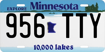 MN license plate 956TTY