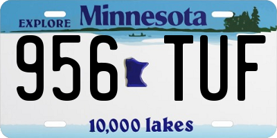 MN license plate 956TUF