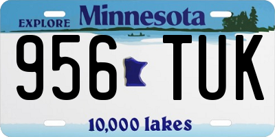 MN license plate 956TUK
