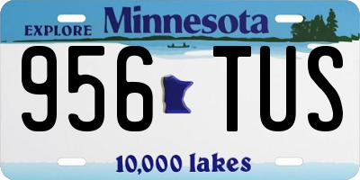 MN license plate 956TUS