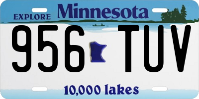 MN license plate 956TUV