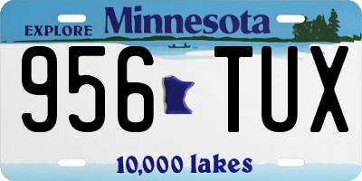 MN license plate 956TUX