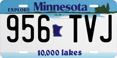 MN license plate 956TVJ