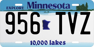 MN license plate 956TVZ