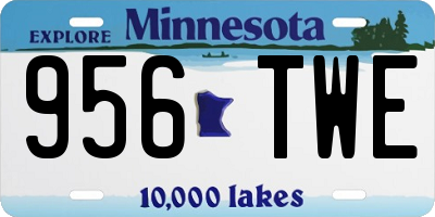 MN license plate 956TWE