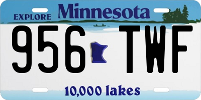 MN license plate 956TWF