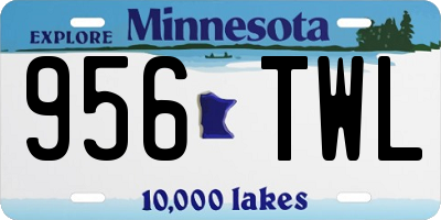 MN license plate 956TWL