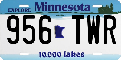 MN license plate 956TWR