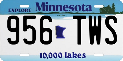 MN license plate 956TWS